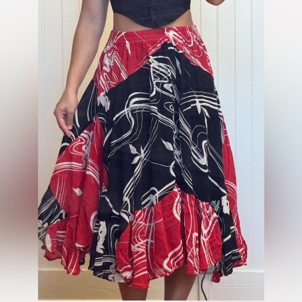 Vintage 90's/Y2K Patchwork Skirt